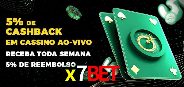 Promoções do cassino ao Vivo x7bet